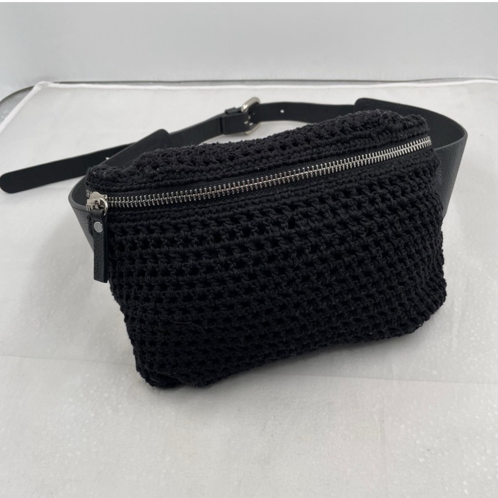Rachel Comey Black Crochet Belt Bag (Fanny Pack) - Picture 3 of 8